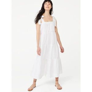 Free Assembly White Maxi Dress